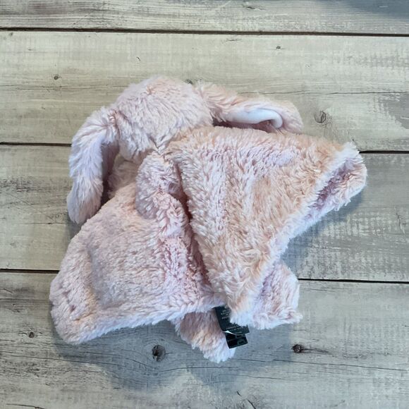 Manhattan Kids Pink Bunny Rabbit Lovey Soft Plush Baby Security Blanket - Picture 3 of 12